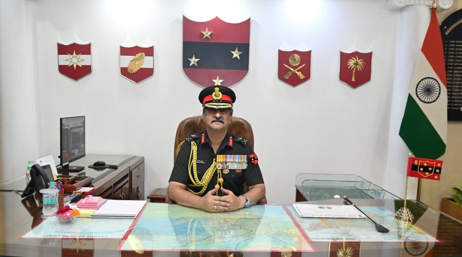 Lt Gen Rajesh Pushkar Reviews Combat Readiness of Sudarshan Chakra Corps, Emphasises Future-Ready Army