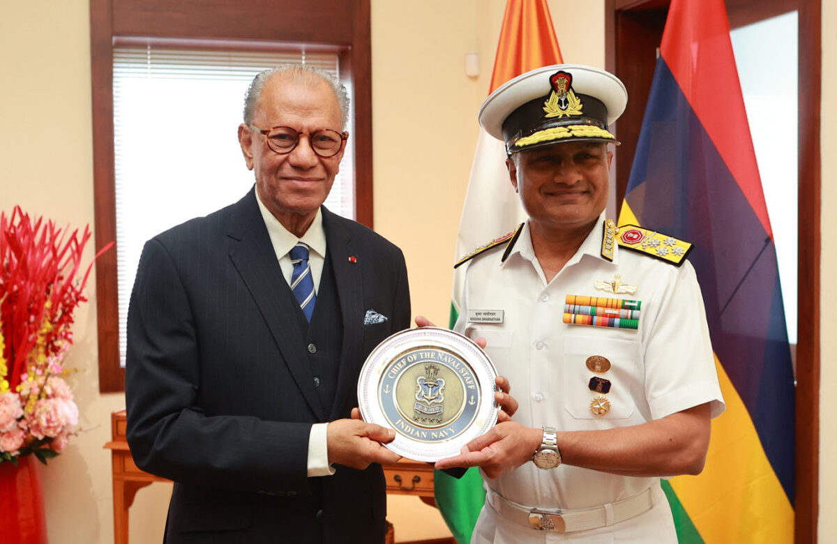 Admiral Swaminathan Meets Mauritius PM, Reaffirms India’s Support for Maritime Security