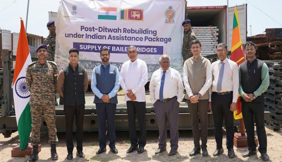 India Delivers 250 MT of Bailey Bridges to Sri Lanka, Strengthening Post-Disaster Infrastructure Support