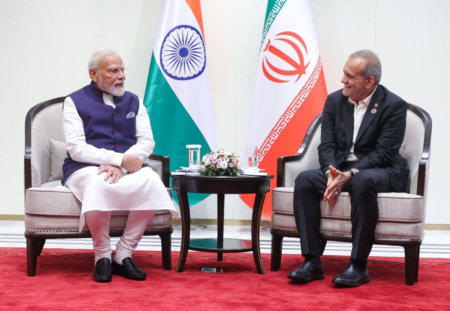 PM Modi Meets Iran President Pezeshkian on Sidelines of SCO Summit in Bishkek